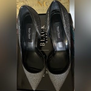White House Black Market Pumps Ella Glitter Embossed Leather Women’s 9M